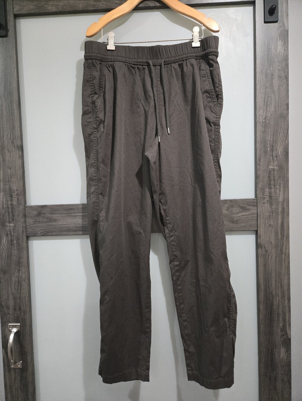Pact Brown Drawstring Chinos  Organic Cotton Blend Size Large